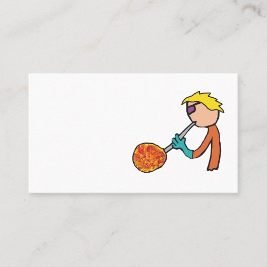 Glasblende Visitenkarte (Vorderseite)