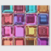 Glasblockbauweise Geschenkpapier (Flach)