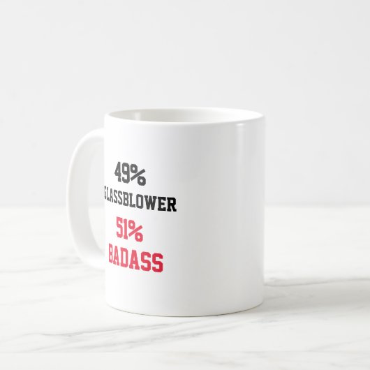 Glasblume Badass Kaffeetasse (Vorderseite Links)