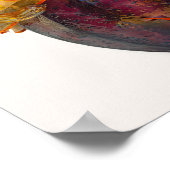 GLASBLUTEN PUMPKIN KOPF IN GLASFLÄCHE POSTER (Ecke)