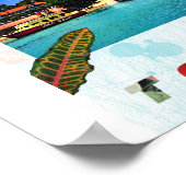 Glasbodenboote zazzeln poster (Ecke)