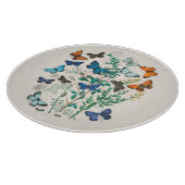 GLASCHOPPER : ANTIKENDRUCK : SCHALTFLÄDEN SCHNEIDEBRETT (Ecke)