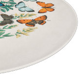 GLASCHOPPER : ANTIKENDRUCK : SCHALTFLÄDEN SCHNEIDEBRETT (Ecke)