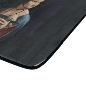 GLASCHOPPER : DA VINCI : LADY WITH ERMINE SCHNEIDEBRETT (Ecke)