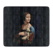 GLASCHOPPER : DA VINCI : LADY WITH ERMINE SCHNEIDEBRETT (Vorderseite)