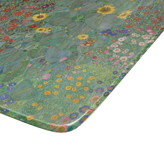 GLASCHOPPER: GUSTAV KLIMT: GARDEN SCHNEIDEBRETT (Ecke)
