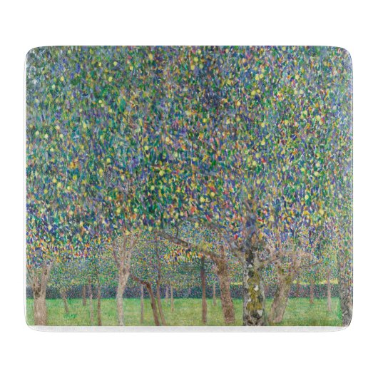 GLASCHOPPER: GUSTAV KLIMT: PEAR TREE SCHNEIDEBRETT (Vorderseite)