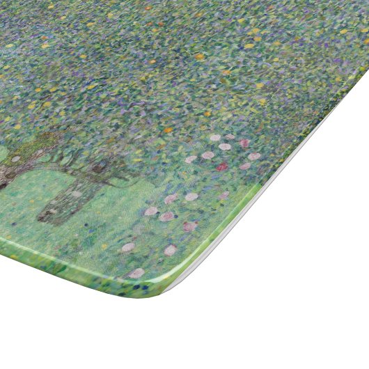 GLASCHOPPER: GUSTAV KLIMT: ROSEBUSHES SCHNEIDEBRETT (Ecke)