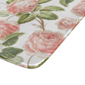 GLASCHOPPER: VINTAGE ROSE SCHNEIDEBRETT (Ecke)