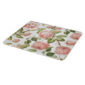 GLASCHOPPER: VINTAGE ROSE SCHNEIDEBRETT (Ecke)