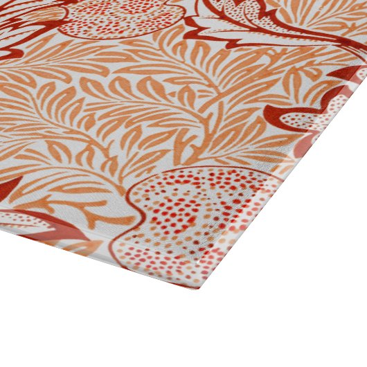 GLASCHOPPER : WILLIAM MORRIS : APPLE SCHNEIDEBRETT (Ecke)