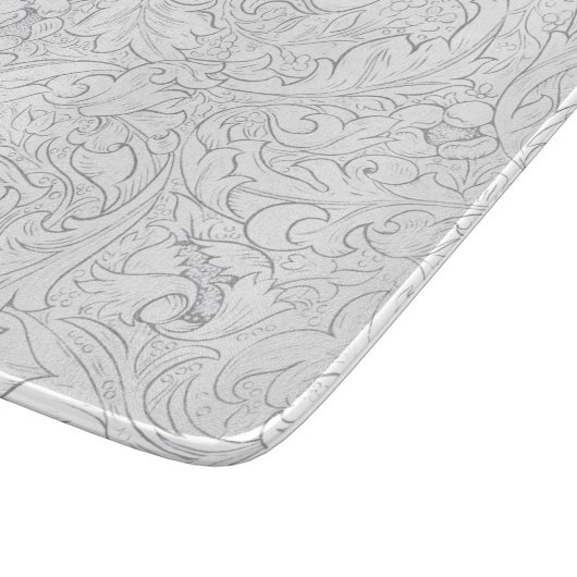 GLASCHOPPER : WILLIAM MORRIS : FLORAL SCHNEIDEBRETT (Ecke)