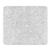 GLASCHOPPER : WILLIAM MORRIS : FLORAL SCHNEIDEBRETT (Vorderseite)