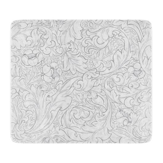 GLASCHOPPER : WILLIAM MORRIS : FLORAL SCHNEIDEBRETT (Vorderseite)