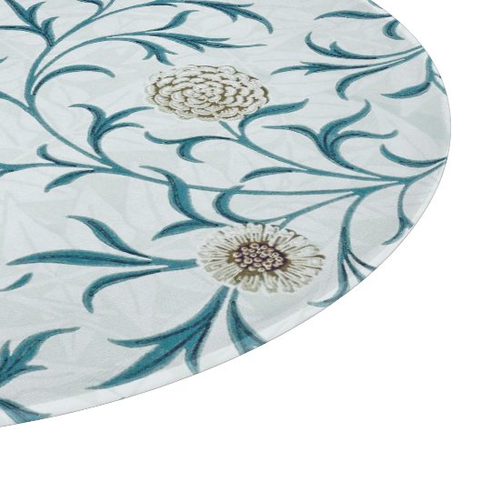 GLASCHOPPER : WILLIAM MORRIS : FLORAL SCHNEIDEBRETT (Ecke)