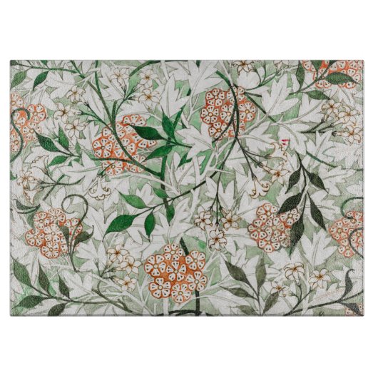 GLASCHOPPER : WILLIAM MORRIS : JASMINE SCHNEIDEBRETT (Vorderseite)