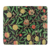 GLASCHOPPER: WILLIAM MORRIS POMEGRANATE SCHNEIDEBRETT (Vorderseite)