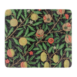 GLASCHOPPER: WILLIAM MORRIS POMEGRANATE SCHNEIDEBRETT