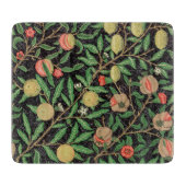 GLASCHOPPER: WILLIAM MORRIS POMEGRANATE SCHNEIDEBRETT (Vorderseite)