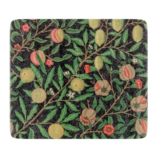 GLASCHOPPER: WILLIAM MORRIS POMEGRANATE SCHNEIDEBRETT (Vorderseite)