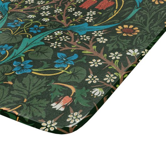 GLASCHOPPER: WILLIAM MORRIS SCHNEIDEBRETT (Ecke)