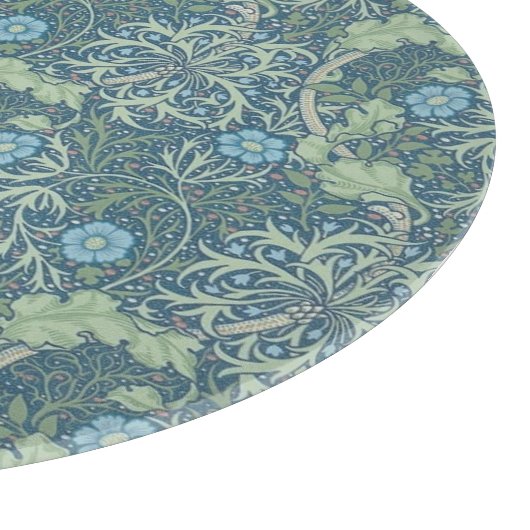 GLASCHOPPER : WILLIAM MORRIS : SEAWEED SCHNEIDEBRETT (Ecke)