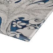 GLASCHOPPER : WILLIAM MORRIS : WALLFLOWER SCHNEIDEBRETT (Ecke)