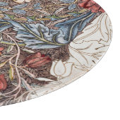 GLASCHOPPER: WILLIAM MORRIS : WILD TULIP SCHNEIDEBRETT (Ecke)