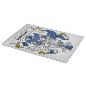 Glascock Familienwappen Schneidebrett (Ecke)