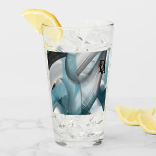 Glascup Abstrakter Trend Dekoration Blau Ozean Glas