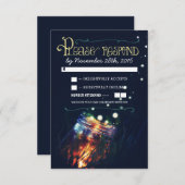 Glasdach rustikale Gartenhochzeit UAWG RSVP Karte (Vorne/Hinten)