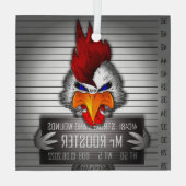 Glasdekoration Mr. Rooster Ornament Aus Glas (Rückseite)
