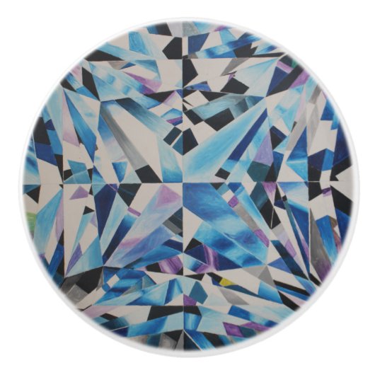 Glasdiamant-Keramik-Griff Keramikknauf (Vorderseite)