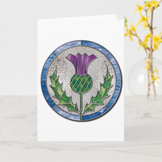 Glasdistel Karte (Gelbe Blume)