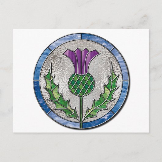 Glasdistel Postkarte (Vorderseite)