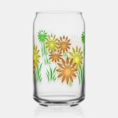 Glasdose - 3D Neonblumen Dosenglas (Rückseite)