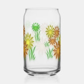 Glasdose - 3D Neonblumen Dosenglas (Rechts)