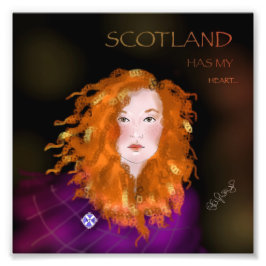 Glasdruck in Schottland Fotodruck