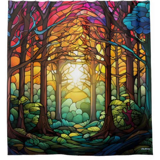 Glasduschvorhang Duschvorhang (Vorderseite)