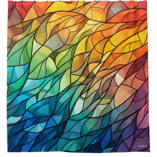 Glasduschvorhang Duschvorhang (Vorderseite)