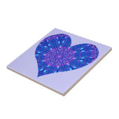 Glaseffekt Mosaik Lila/blau (Herz) Fliese (Seite)