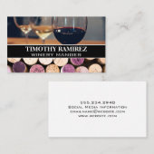 Gläser der Varietalweine | Korks Visitenkarte (Vorne/Hinten)