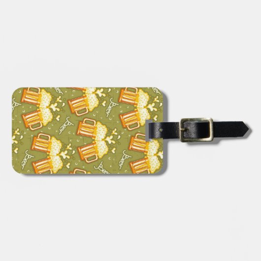 Gläser des Bier-Musters Gepäckanhänger (Vorderseite horizontal)