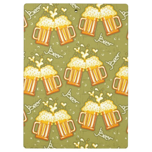 Gläser des Bier-Musters Klemmbrett (Rückseite)