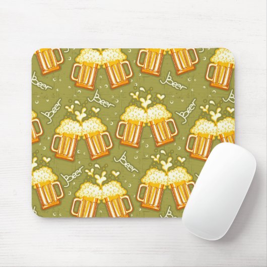 Gläser des Bier-Musters Mousepad (Mit Mouse)
