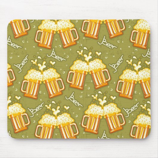 Gläser des Bier-Musters Mousepad (Vorne)
