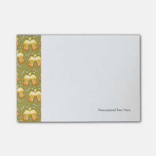 Gläser des Bier-Musters Post-it Klebezettel