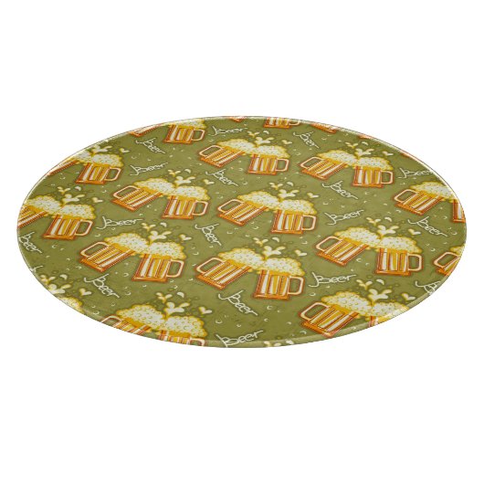 Gläser des Bier-Musters Schneidebrett (Ecke)