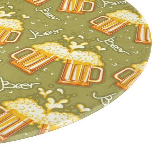 Gläser des Bier-Musters Schneidebrett (Ecke)