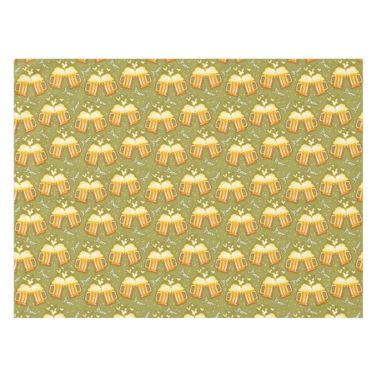 Gläser des Bier-Musters Tischdecke (Vorderseite (Horizontal))